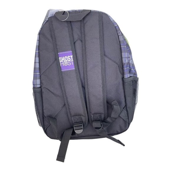 Disney Parks Tomb Sweet Tomb Plaid Haunted Mansion Leota Ghosts Patches Backpack - Picture 2 of 9